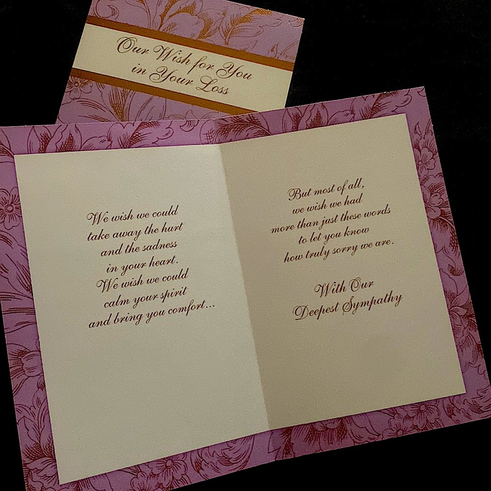 🆓 • NEW • Set of 2 • Floral Sympathy Cards *FREE WITH BUNDLE*